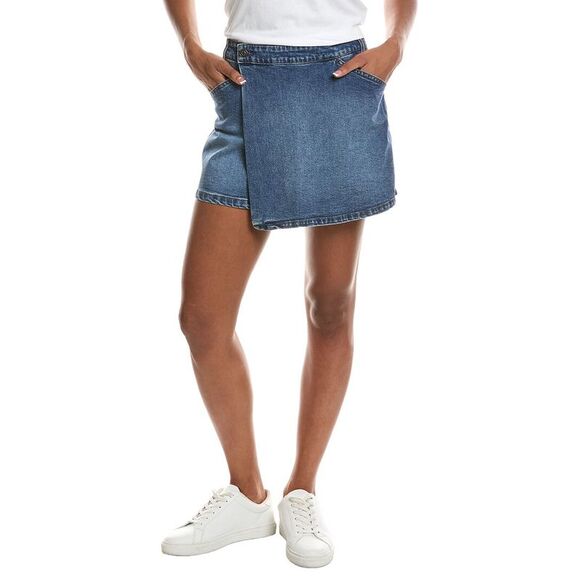RD STYLE Dresses & Skirts - Rd Style Womens  Fiona Stretch Denim Wrap Skort, Blue
